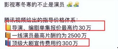 明星工资缩水,揭秘娱乐圈薪酬风云巨变